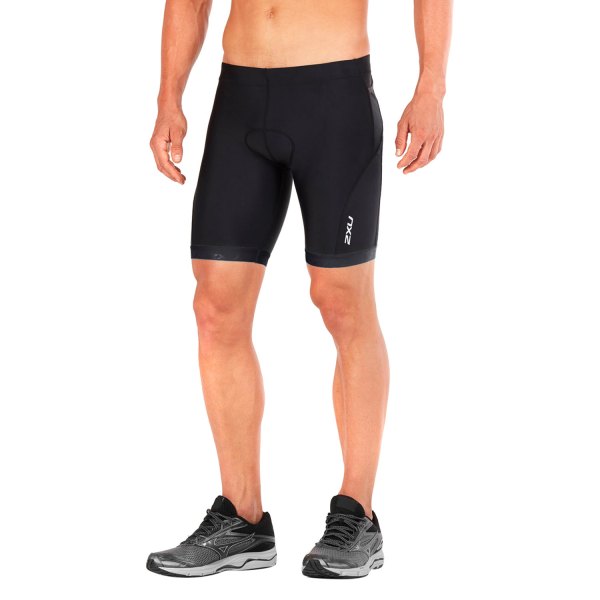 2XU® - Men's Active 9" Large Black Tri Shorts