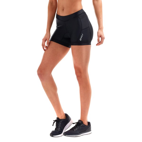 2XU® - Women's Active 4.5" Large Black Tri Shorts