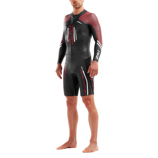 2XU® - Men's Swimrun: Pro Small Black/Flame Scarlet Wetsuit