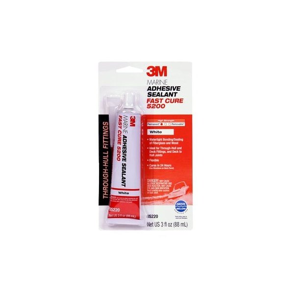 3M® - 5200 Fast Cure UV 3 oz. White Sealant Tube Adhesive