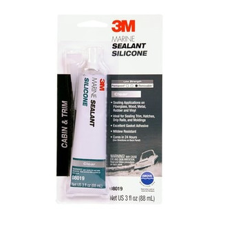 3M® - 3 oz. Clear Silicone Mildew Resistant Sealant
