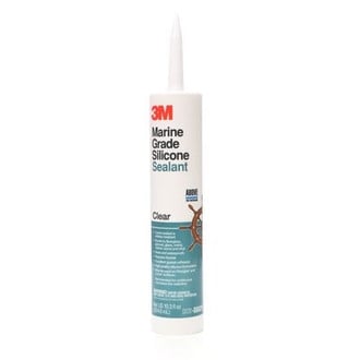 3M® - 10 oz. Clear Silicone Mildew Resistant Sealant, 12 Pieces
