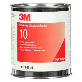 3M® 20272 - 10 1 qt Light Yellow Neoprene Contact Adhesive