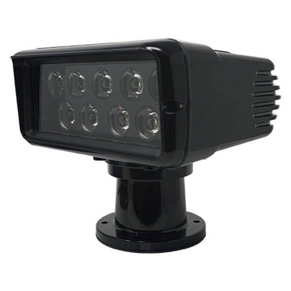 ACR® - RCL-100 12/24 V DC 518 Die-Cast Aluminum Black Pedestal Mount 9 LED Search Light with Wi-Fi Remote & Point Pad