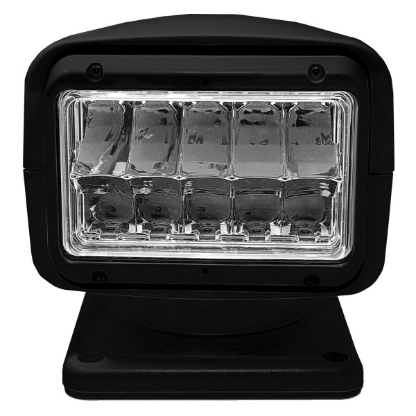 ACR® - RCL-95 12/24 V DC 50 W ASA Black Pedestal Mount 10 LED High Flux Search Light with Wired/Wireless Remote