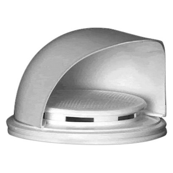 Airlette® - Deluxe 4" D x 1-1/4" H White Plastic Snap-In Cowl Vent