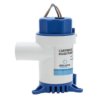 Albin Pump Marine® - 12 V 1080 GPH Electric Low Bilge Non-Automatic Impeller Submersible Bilge Pump