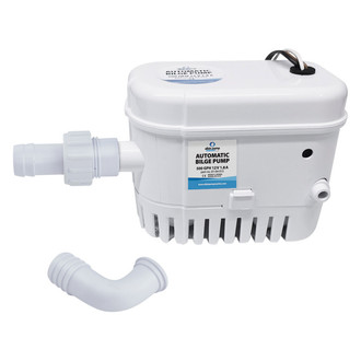 Albin Pump Marine® - 12 V 498 GPH Electric Automatic Impeller Submersible Bilge Pump