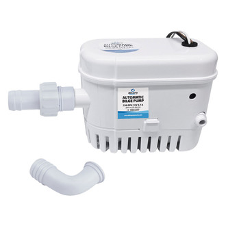 Albin Pump Marine® 01-04-016 - 12 V 750 GPH Electric Automatic Impeller Submersible Bilge Pump