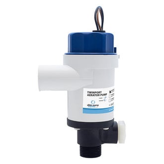 Albin Pump Marine® - 12 V 720 GPH Electric Short Stack Twinport Impeller Aerator Pump