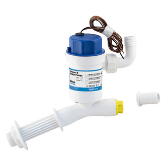 Albin Pump Marine® - 12 V 1080 GPH Electric Cartridge Twinport Impeller Aerator Pump
