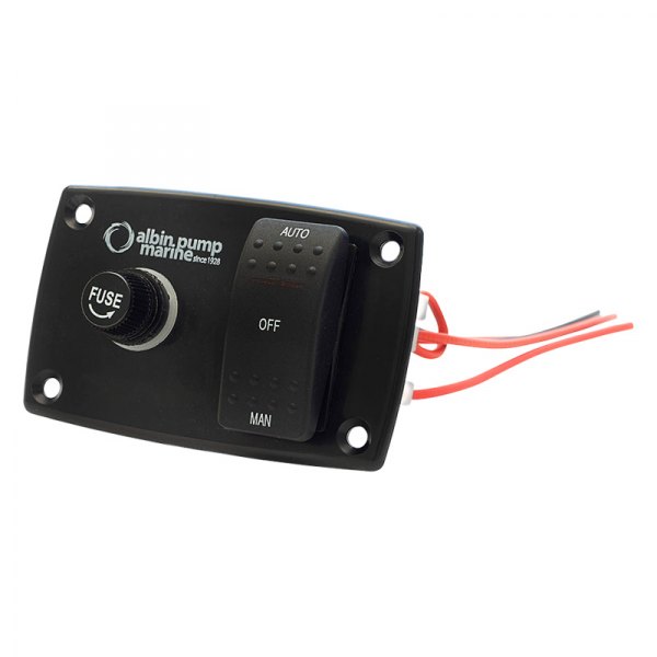 Albin Pump Marine® - 12/24 V 3-Way Bilge Pump Switch Control Panel
