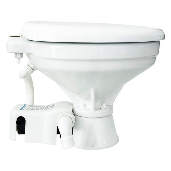 Albin Pump Marine® - EVO Marine Compact Comfort Toilet with 12 V Electric Pump