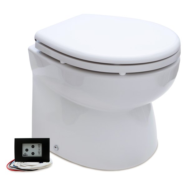 Albin Pump Marine® - Premium Silent Marine Electric Low Toilet with 24 V Electric Pump