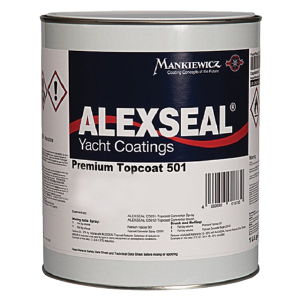 Alexseal® - Premium 1 qt Storm Gray Polyurethane 501 Topcoat Paint