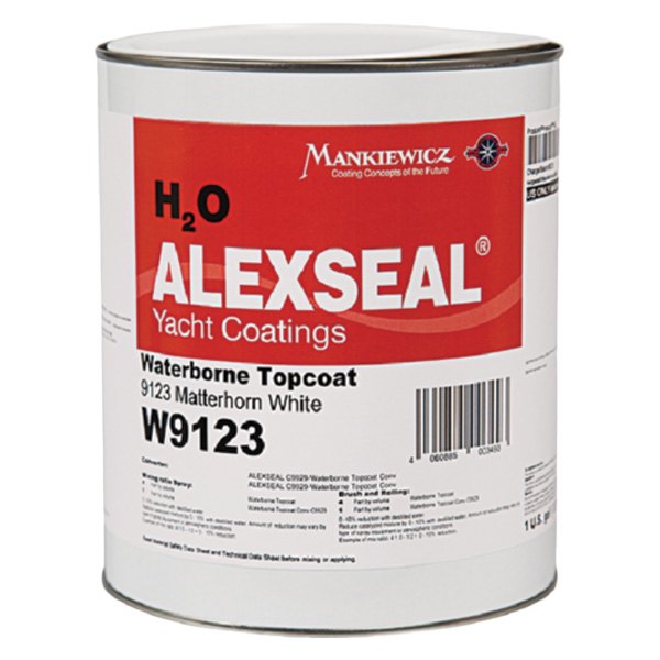 Alexseal® - Premium 1 gal Matterhorn White 501 Water Based Topcoat Paint