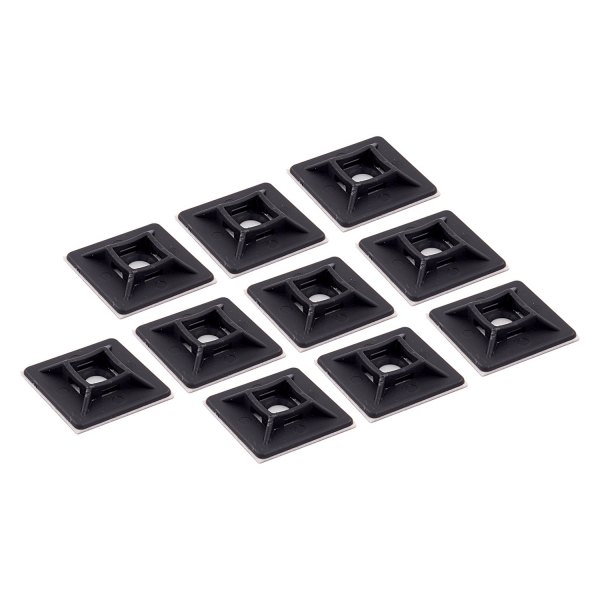 AllStar Performance® - 1.1" Nylon Wire Tie Mounting Bases Set, 10 Pieces