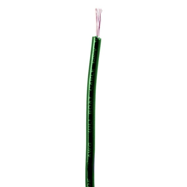 Ancor® - 10 AWG 1' Green Tinned Copper Battery Cable