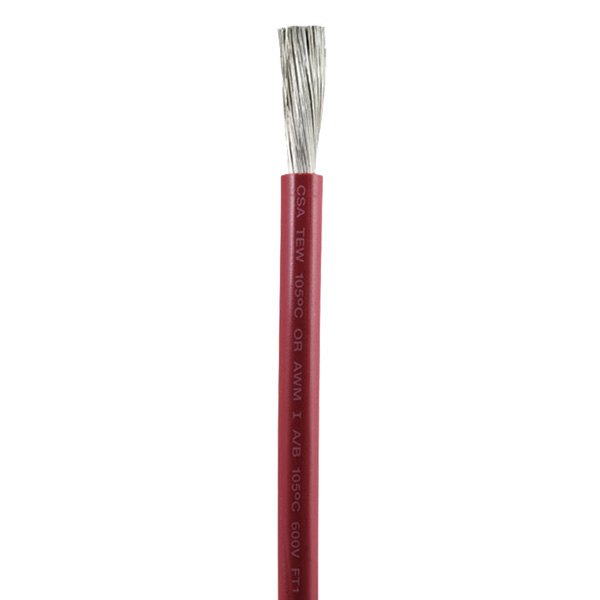Ancor® - 1 AWG 1' Red Tinned Copper Battery Cable
