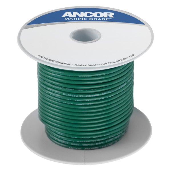 Ancor® - 18 AWG 100' Green Tinned Copper Wire