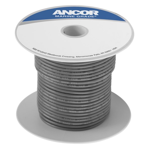 Ancor® - 18 AWG 500' Gray Tinned Copper Wire