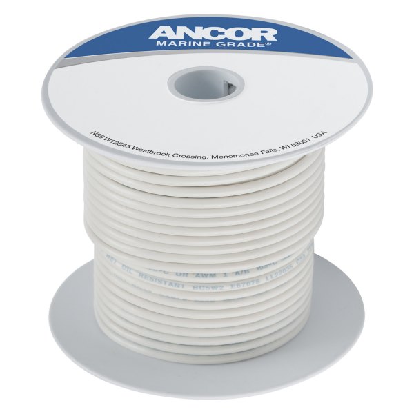 Ancor® - 18 AWG 100' White Tinned Copper Wire