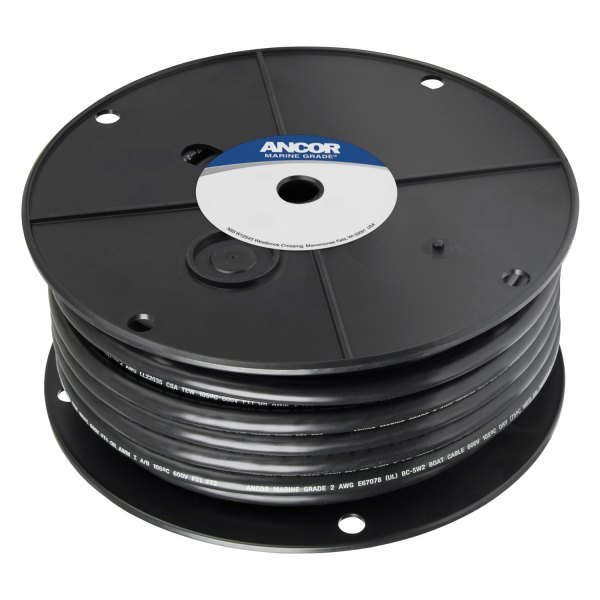 Ancor® - 2 AWG 250' Black Tinned Copper Battery Cable