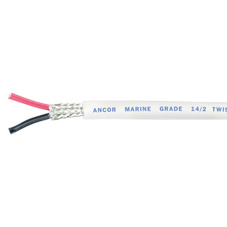 Ancor® - 14/2 AWG 100' Red/Black Round Twisted Pair with Shield