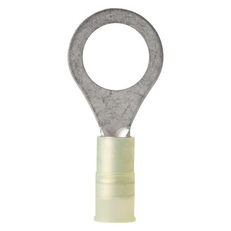 Ancor® - 12-10 AWG 1/2" Yellow Nylon Insulated Ring Terminals, 25 Pieces