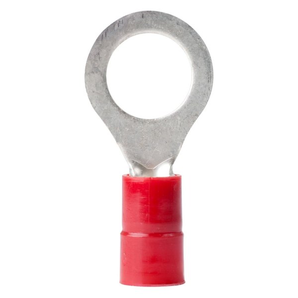 Ancor® - 8 AWG 1/2" Red Nylon Insulated Ring Terminals, 25 Pieces