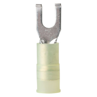Ancor® 210322 - 12-10 AWG #8 Yellow Nylon Insulated Spade Terminals, 25 Pieces