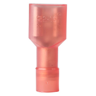 Ancor® - 22-18 AWG Red Nylon Fully Insulated Female Disconnects, 25 Pieces