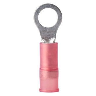Ancor® - 22-18 AWG #10 Red Nylon Insulated Ring Terminals, 100 Pieces