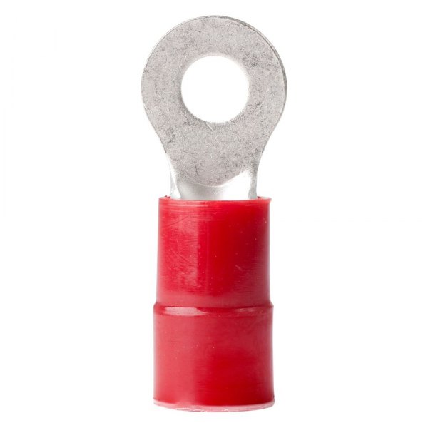 Ancor® - 8 AWG #10 Red Nylon Insulated Ring Terminals, 100 Pieces