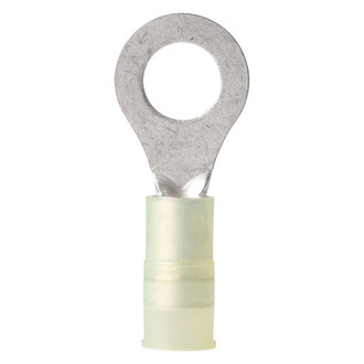 Ancor® - 12-10 AWG 5/16" Yellow Nylon Insulated Ring Terminals, 4 Pieces