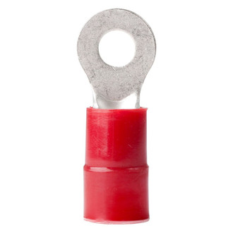 Ancor® - 8 AWG #10 Red Nylon Insulated Ring Terminals, 2 Pieces