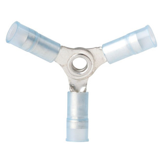Ancor® 230510 - 16-14 AWG Blue Nylon Insulated 3-Way Ring Terminals, 1 Piece