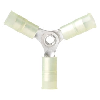 Ancor® 230520 - 12-10 AWG Yellow Nylon Insulated 3-Way Ring Terminals, 1 Piece