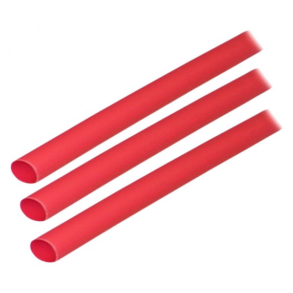Ancor® - 16-10 AWG 1/4" D x 3" L Red Adhesive Lined Heat Shrink Tubing, 3 Pieces