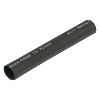 Ancor® - 12-8 AWG 3/8" D x 3" L Black Adhesive Lined Heat Shrink Tubing, 3 Pieces