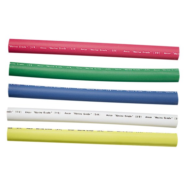 Ancor® - 12-8 AWG 3/8" D x 6" L Adhesive Lined Heat Shrink Tubing Assortment, 5 Pieces