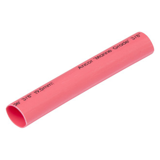 Ancor® - 12-8 AWG 3/8" D x 3" L Red Adhesive Lined Heat Shrink Tubing, 3 Pieces