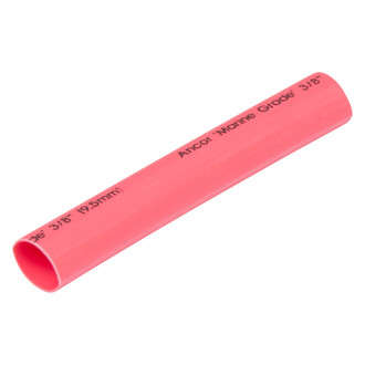 Ancor® - 12-8 AWG 3/8" D x 6" L Red Adhesive Lined Heat Shrink Tubing, 5 Pieces