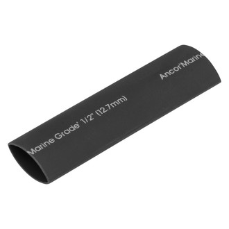 Ancor® - 8-4 AWG 1/2" D x 6" L Black Adhesive Lined Heat Shrink Tubing, 5 Pieces