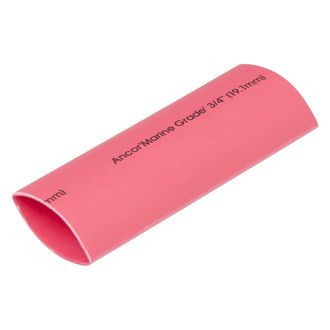 Ancor® - 8-2/0 AWG 3/4" D x 3" L Red Adhesive Lined Heat Shrink Tubing, 3 Pieces