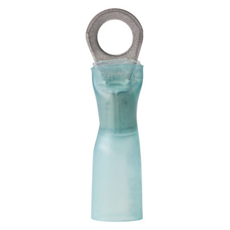 Ancor® - 16-14 AWG #10 Blue Heat Shrink Ring Terminals, 3 Pieces
