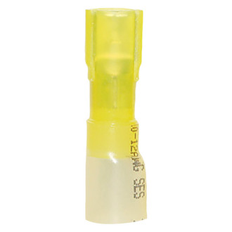Ancor® - 12-10 AWG Yellow Female Heat Shrink Disconnects, 25 Pieces