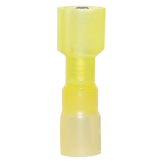 Ancor® - 12-10 AWG Yellow Male Heat Shrink Disconnects, 25 Pieces