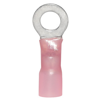 Ancor® - 8 AWG 5/16" Red Heat Shrink Ring Terminals, 3 Pieces
