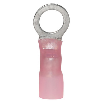 Ancor® - 8 AWG 3/8" Red Heat Shrink Ring Terminals, 25 Pieces